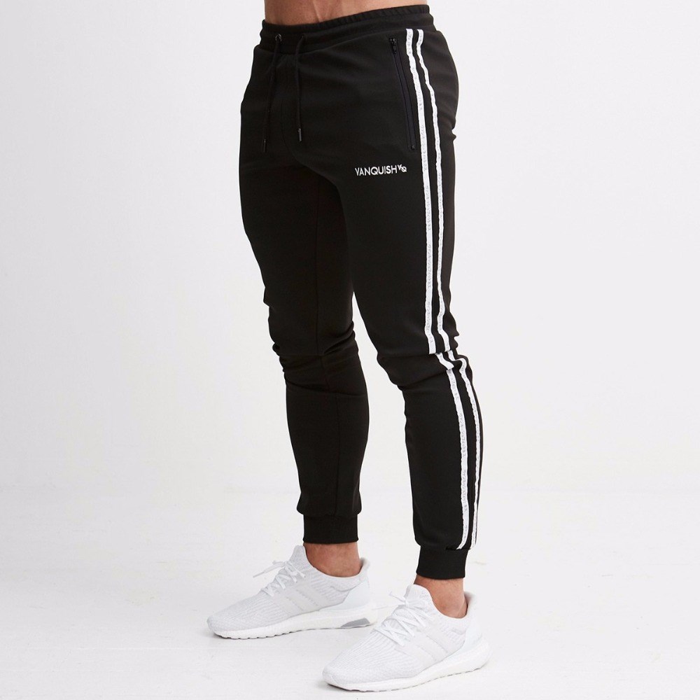 Mens Joggers Casual Pants Fitness Men Sportswear Tracksuit B