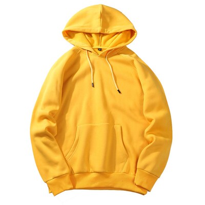 men's spring autumn cotton pure color hoodie student coats男