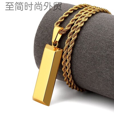 men fashion gold chain long necklace GD hiphop rapper chains