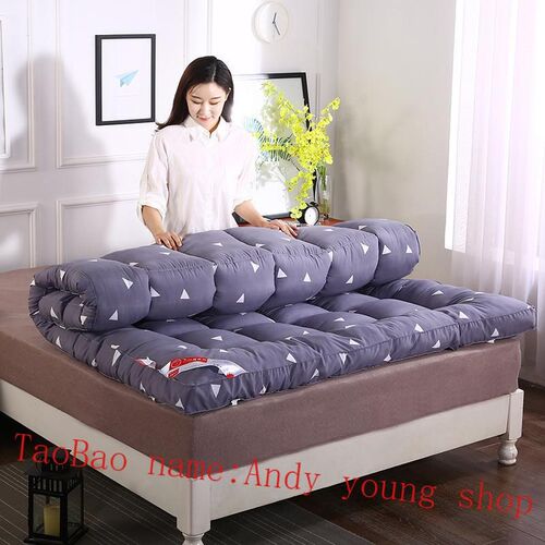 Winter feather velvet bed mattress Thickened Folding Mats