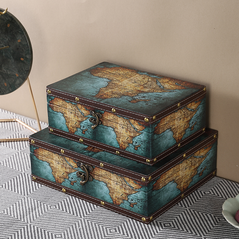 带锁密码收纳盒储物箱木箱子