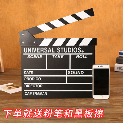 导演专业打板器拍板器场记板电影打板开机板剧组R卡板影楼拍照道