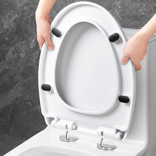 尔沫马桶盖子家用通用盖配件通用厕所板加厚坐垫圈老式子母坐便器