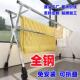 不锈钢晾衣架落地折叠家用室内外晒衣架阳台伸缩晾衣杆晒被子神器