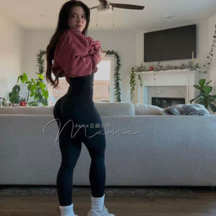 宝藏女孩Dfyne dynamic高腰蜜桃臀紧身长裤健身运动裤瑜伽九分裤