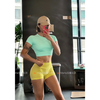 新款圆领短款瑜伽背心