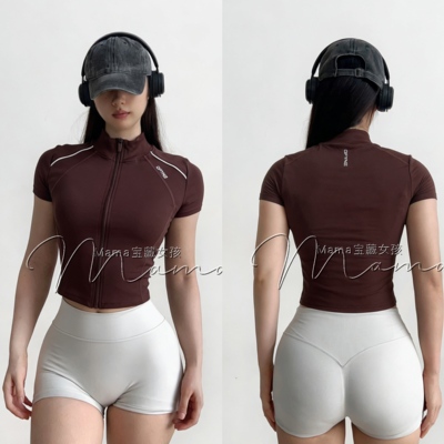 DFYNE拉链修身亲肤瑜伽背心