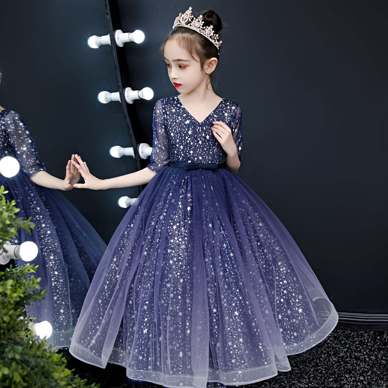 女童公主裙演奏晚礼服儿童高端钢琴演出服小女孩主持人表演女秋季,童装/婴儿装/亲子装,儿童礼服,淘宝优惠券,粉丝福利购,淘宝优惠卷