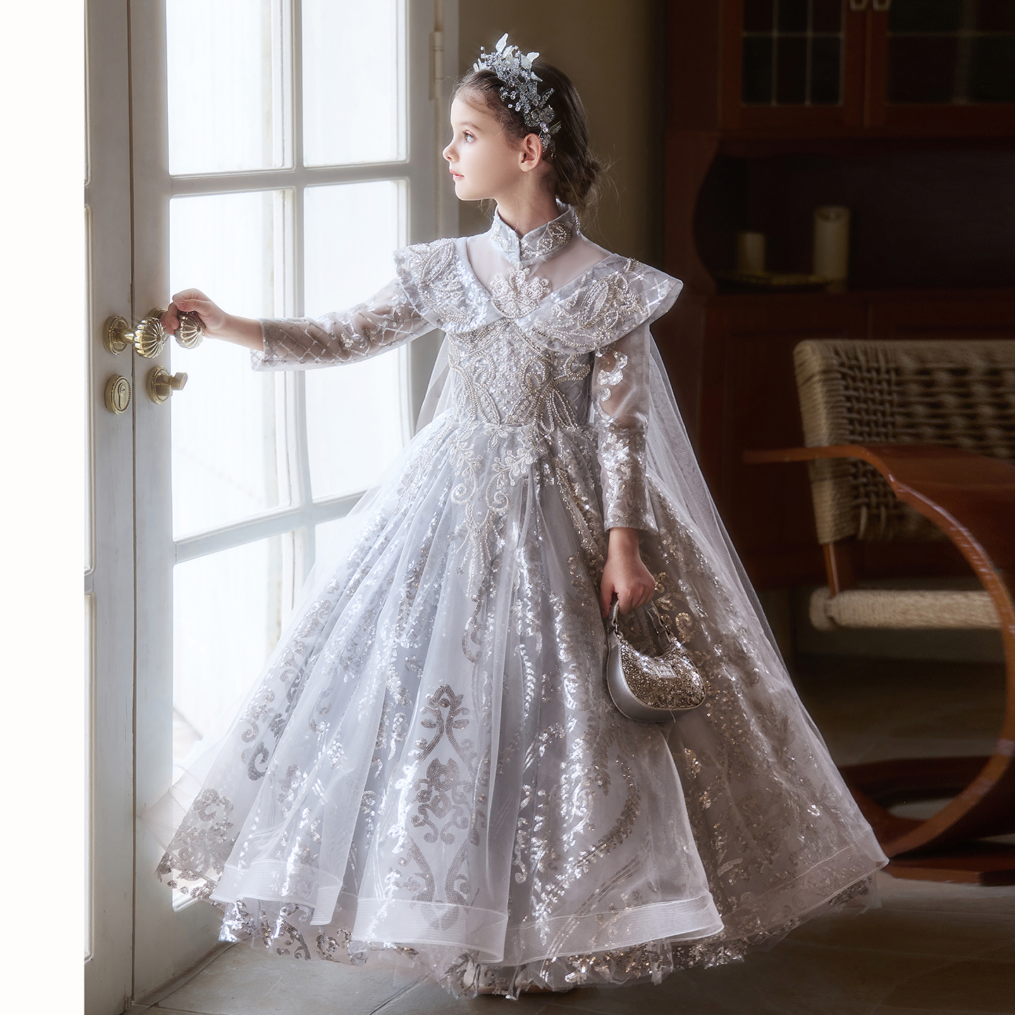 女童礼服轻奢小众高端走秀女孩