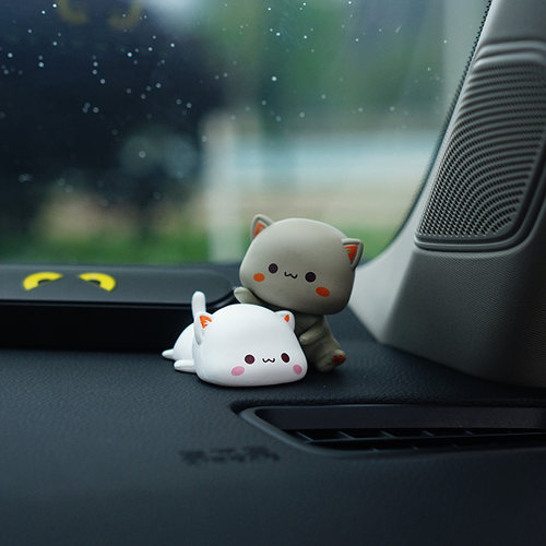 蜜桃猫祝福送礼/装饰车载摆件
