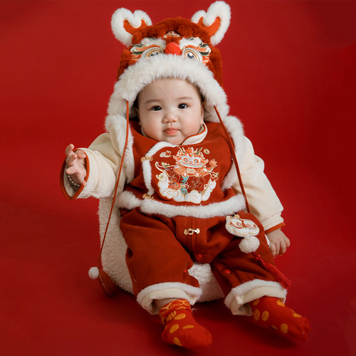 贝优可加厚冬季女中国风哈衣