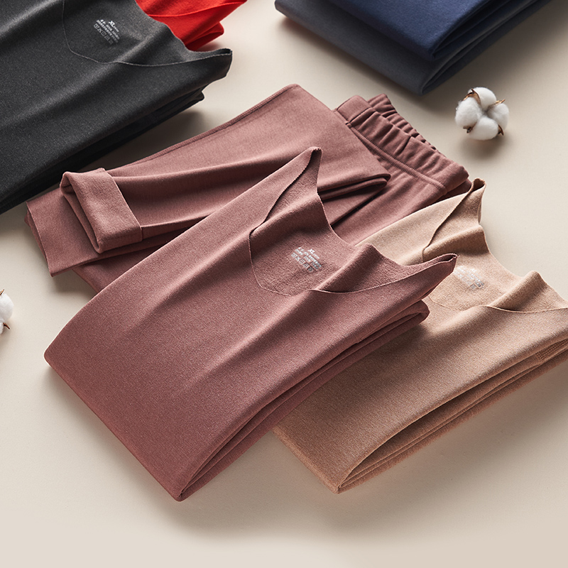 思篇男士德绒发热保暖内衣套装