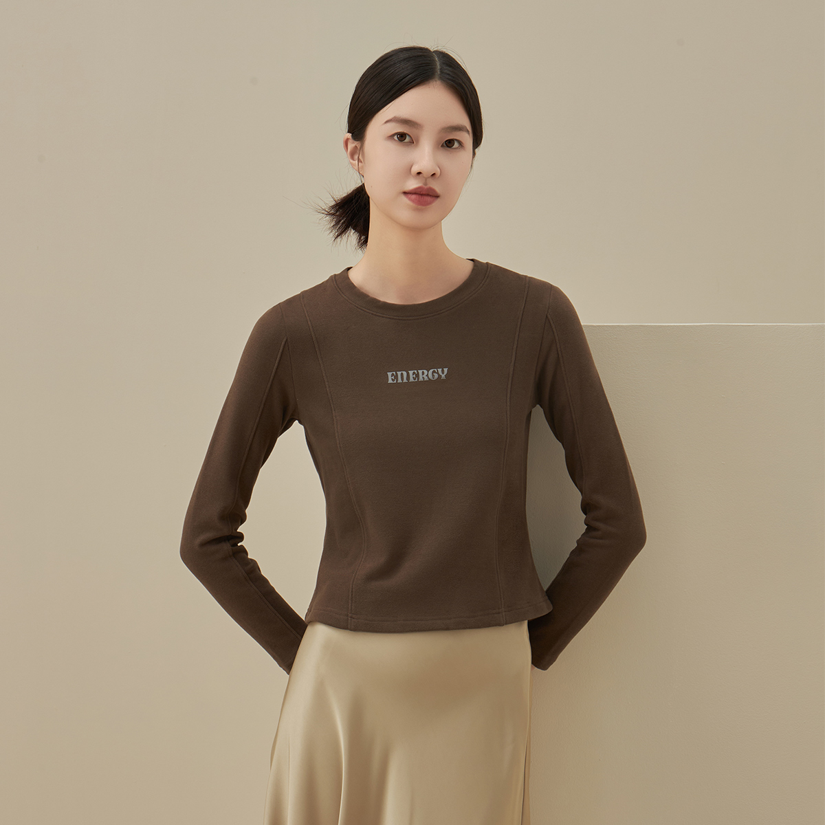 思篇女士德绒长袖打底衫