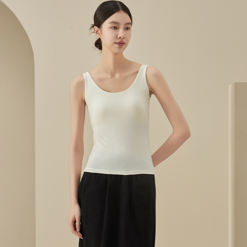 思篇女士带胸垫免穿文胸打底背心
