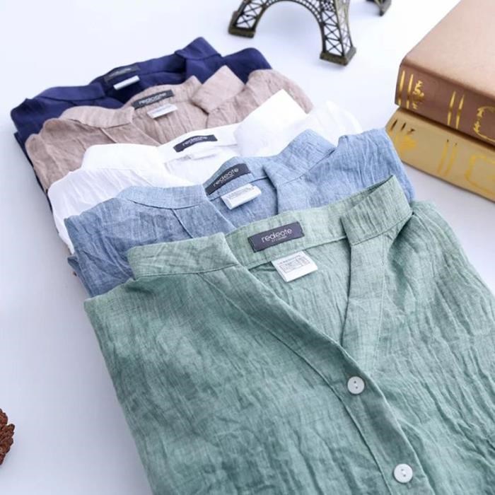 new pattern summer Linen Shirt Mid length version Simplicity Easy Cotton shirt Three Quarter Sleeve Solid Thin section Sunscreenin the Women's clothing/Boutique , Lace shirt/Chiffon shirt  category - from Buy2taobao.com to provide professional Taobao agent buy service