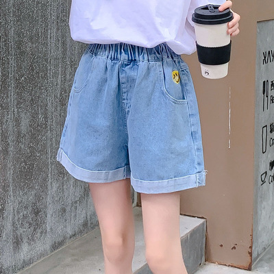 女童牛仔短裤2025夏季