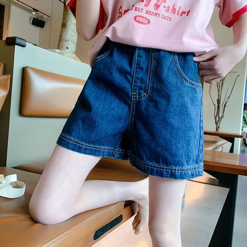女童牛仔短裤2022夏装新款