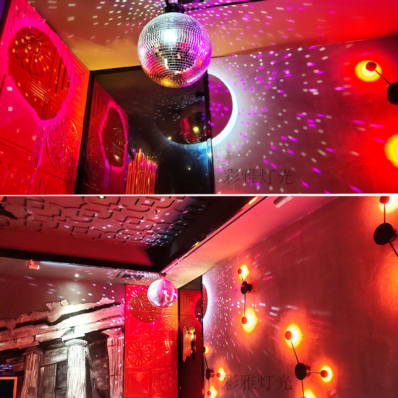 舞台镜面球玻璃球舞台灯光酒吧反光球水晶魔球KTV包房灯光反射球