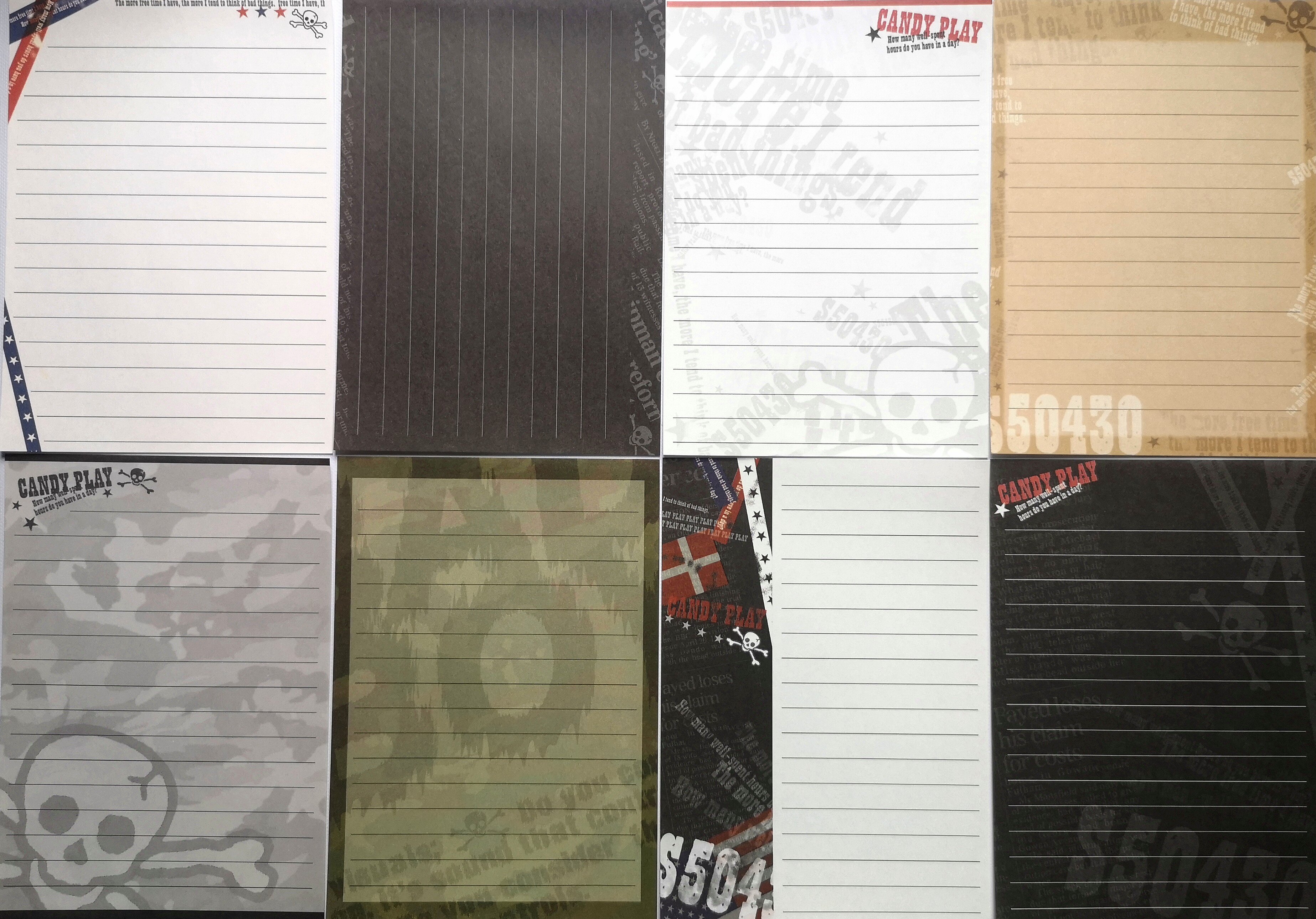 Japanese Y2k Gear Note Memo Pad - Discontinued Vintage Skull Heart Find! - Product image 8