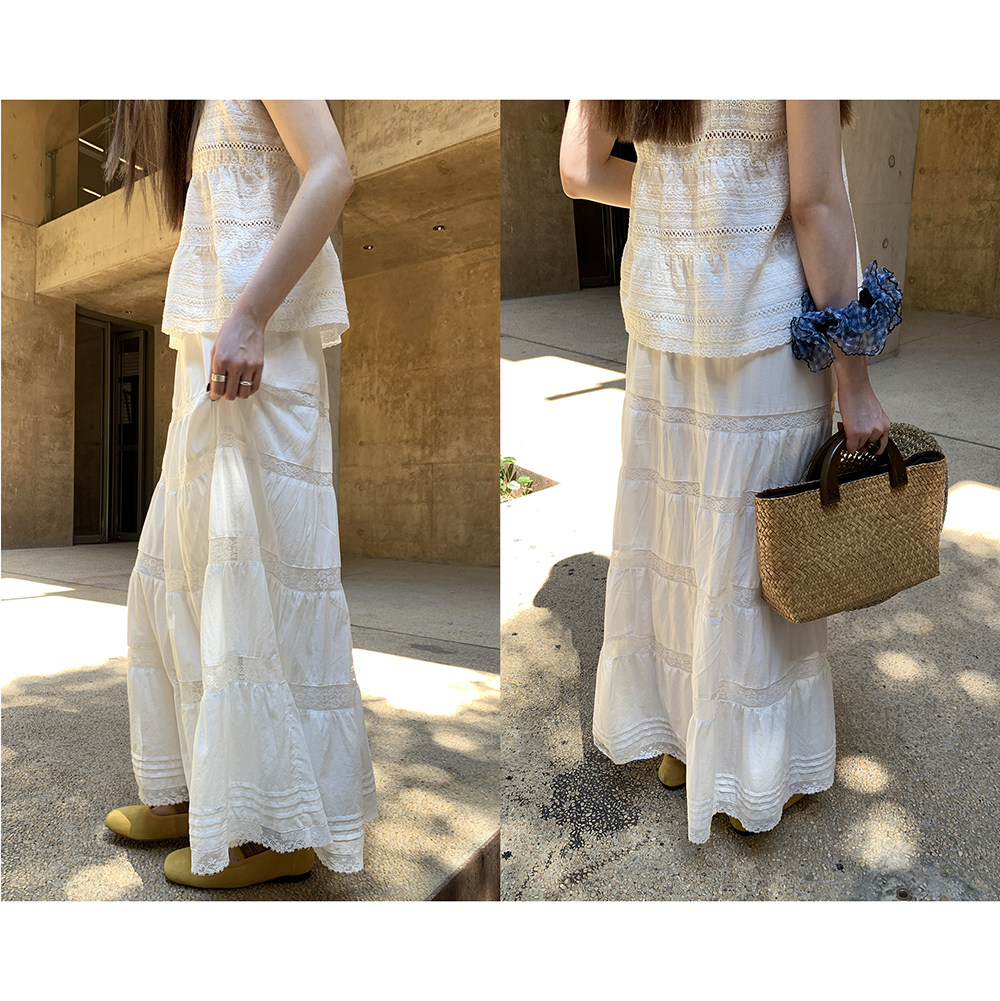 Hellooo Eat французская элегантная юбка-миди с декоративными швами, эластичная талия, летняя