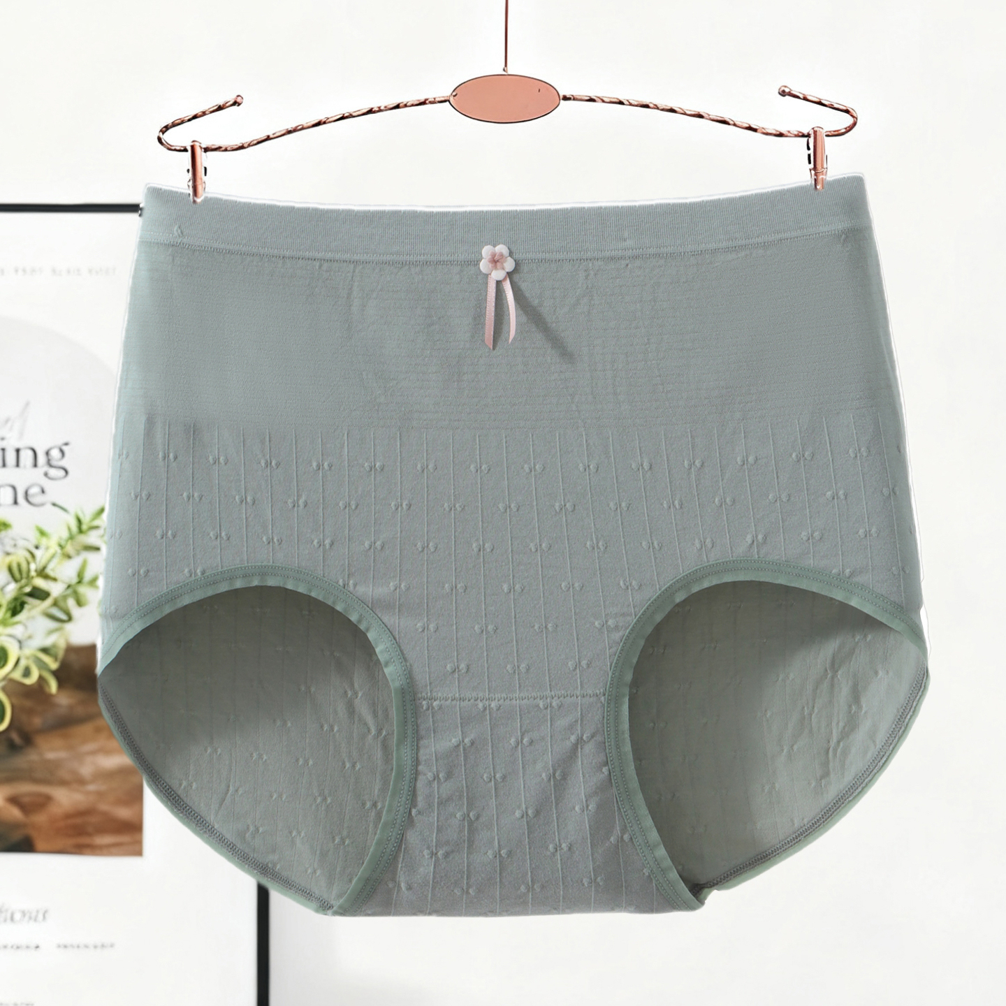 大码高腰无缝宽松透气200斤胖mm中老年妈妈包臀女莫代尔内裤短裤