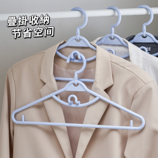 汇丰信佳 5个组加粗可旋转挂钩衬衫衣架塑料衣架衣架子衣挂42cm