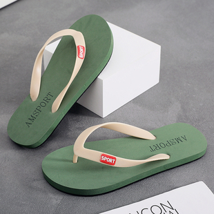 外穿防滑防臭凉拖潮流休闲夹脚简约沙滩凉鞋 人字拖鞋 夏季 新款 男士