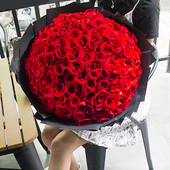 99朵玫瑰花束生日鲜花速递同城成都绵阳德阳宜宾自贡乐山南充广州