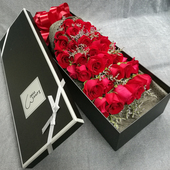 33朵玫瑰花束礼盒女友爱人生日鲜花速递北京上海广州深圳同城送花