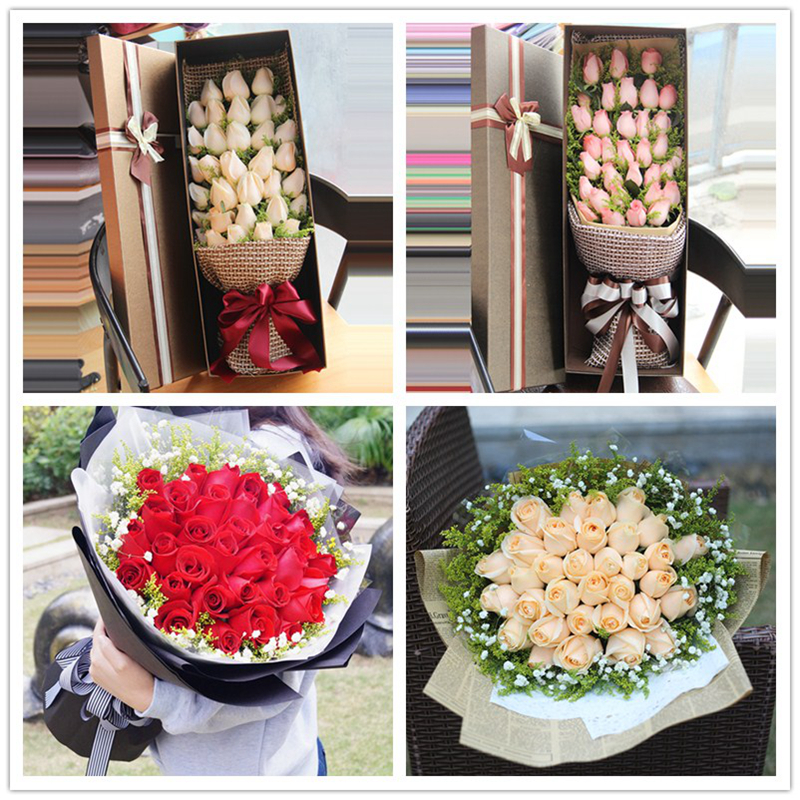 海口鲜花速递同城玫瑰生日花束礼盒三亚琼山文昌美兰配送花店订花