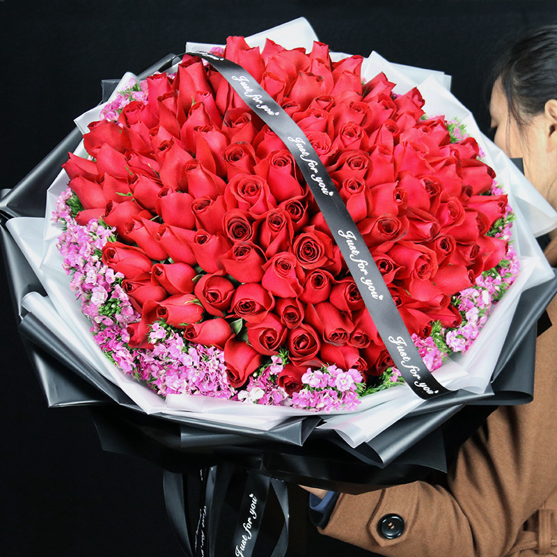 99朵上海南京杭州全国红玫瑰花束