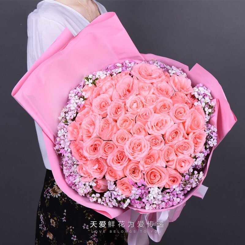 99朵玫瑰花束生日鲜花速递同城长沙株洲常德衡阳邵阳岳阳湘潭郴州