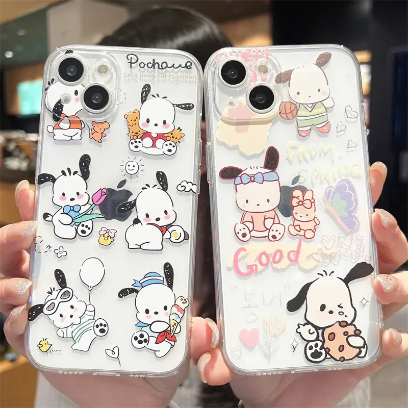 可爱卡通帕恰狗新款适用iPhone14promax手机壳苹果13透明15新款16