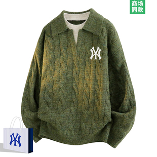 内搭针织衫 奥莱精品 假两件翻领毛衣男士 好物甄选 1折专区