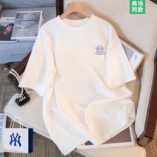 【奥莱折扣】宽松版t恤女款夏季显瘦遮肚子短袖上衣潮牌百搭体恤