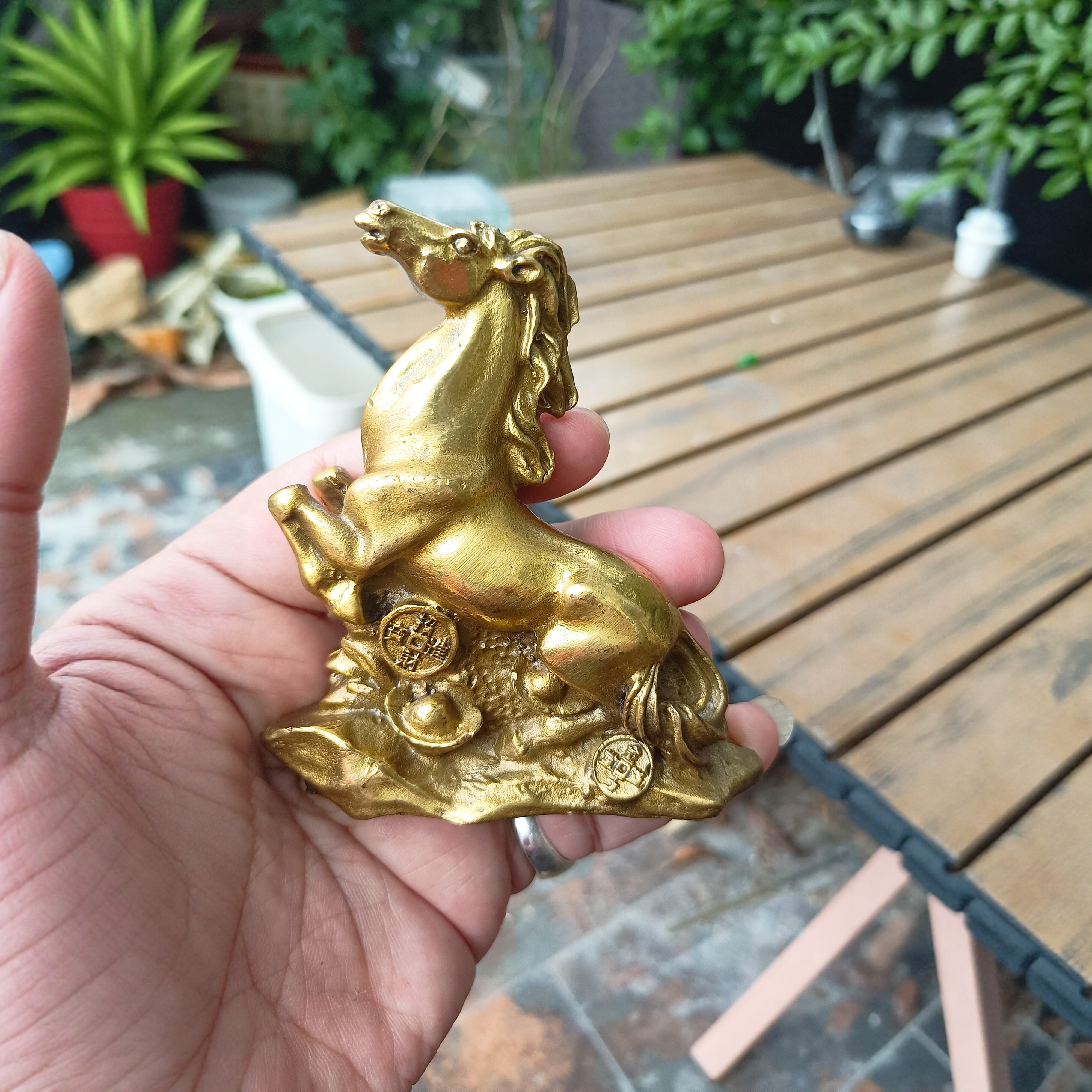 黄铜马摆件驿马位步步高升招财生肖马到成功马上有钱办公室桌升职