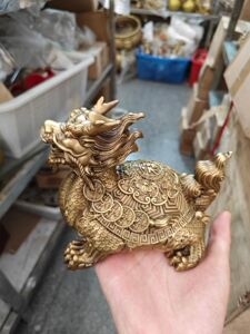 黄铜龙龟摆件五福临门金钱龙头龟客厅玄关办公室压胜福禄寿喜送礼