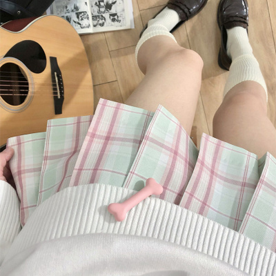 桃夭夭/莓喵jk格裙原创正版裙子