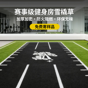 健身房草坪用于ROX地毯私教定制图仿真草坪室内人造黑色绿色草皮
