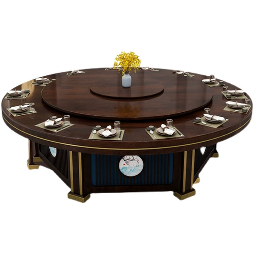 Отель Electric большой круглый столик современный китайский гостиничный ресторан Hotpot Стол Стол 15 человек вокруг большого стола 20 человек 20 человек