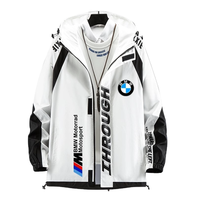 别摸我工装MPOWER部门性能汽车男女可定制夹克风衣服带帽ne