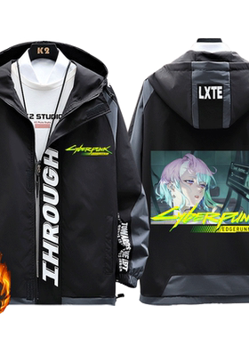 赛博朋克边缘行者2077夹克棉服