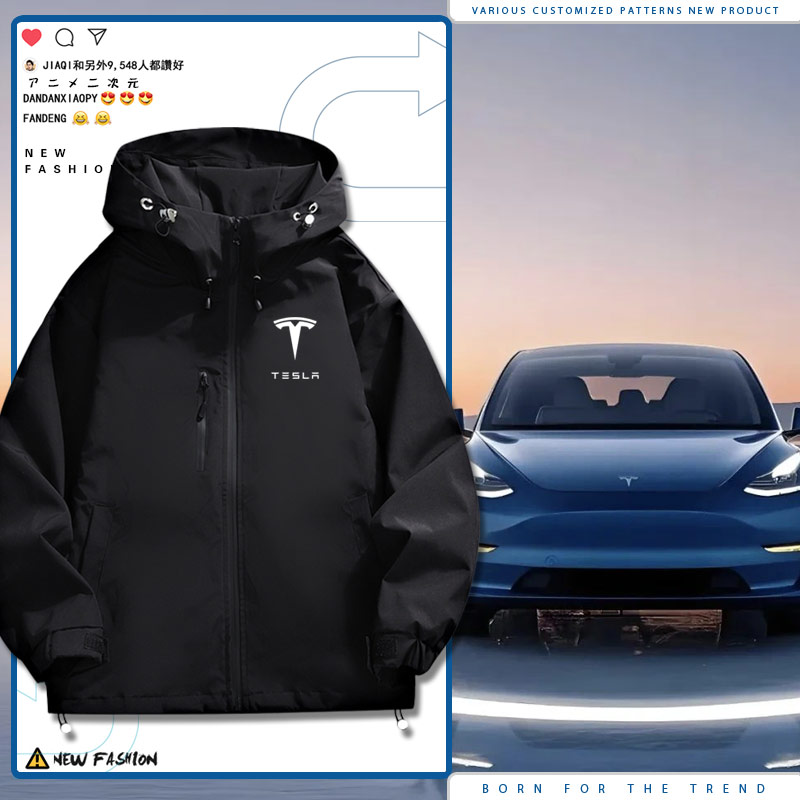 特斯拉4s店工装外套定制夹克外套