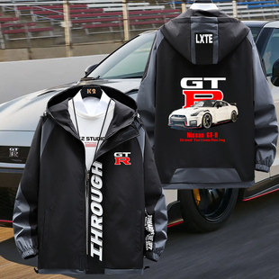 车队衣服男女可定制休闲夹克外套jl 日产尼桑GTR战神R35R34改装
