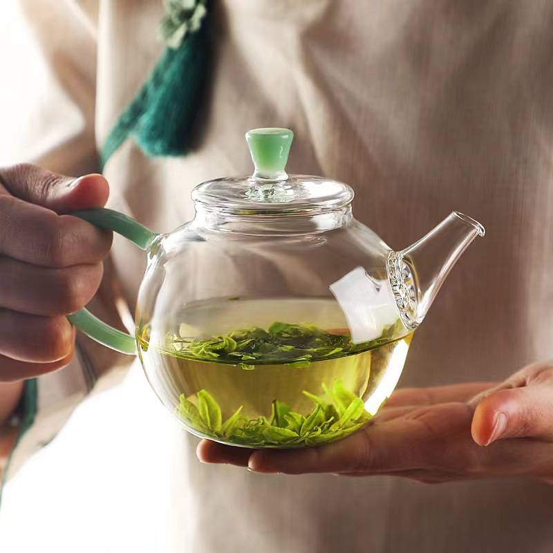 新款小茶壶耐热玻璃壶扎眼小壶透明小泡壶功夫茶具单人过滤壶