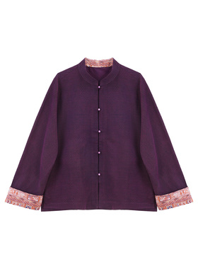 【思婕专享LY】紫色榨蚕丝外套  1289268
