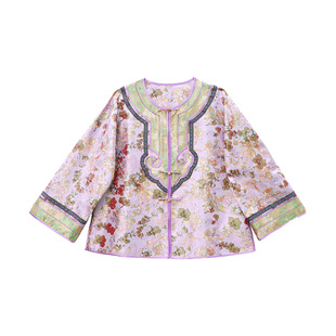 【宁儿专享】缠枝花蜀锦外套  1261268