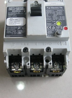 原装进口富士带漏电保护断路器SG53RCUL 15A
