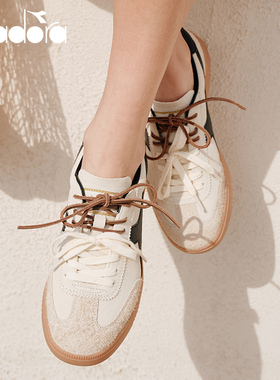 diadora迪亚多纳男女厚底复古运动板鞋草莓粉德训鞋Saunter BOLD