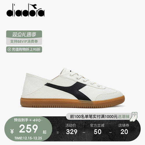 diadora板鞋懒人鞋男女帆布休闲